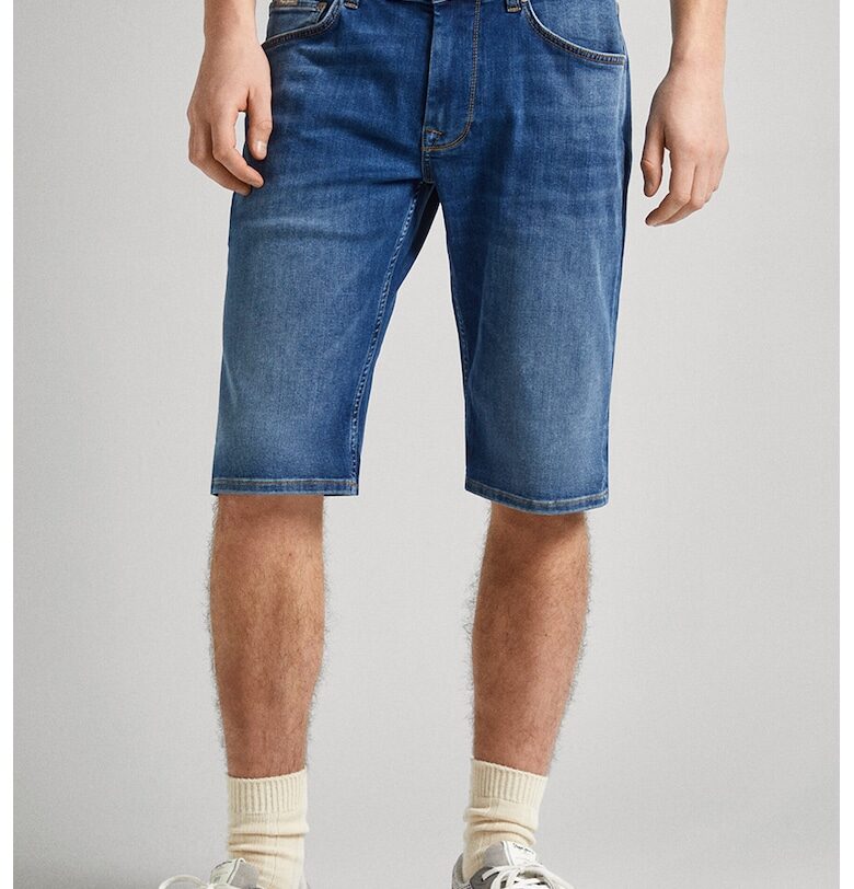 Дънкови бермуди с 5 джоба - Син Pepe Jeans London