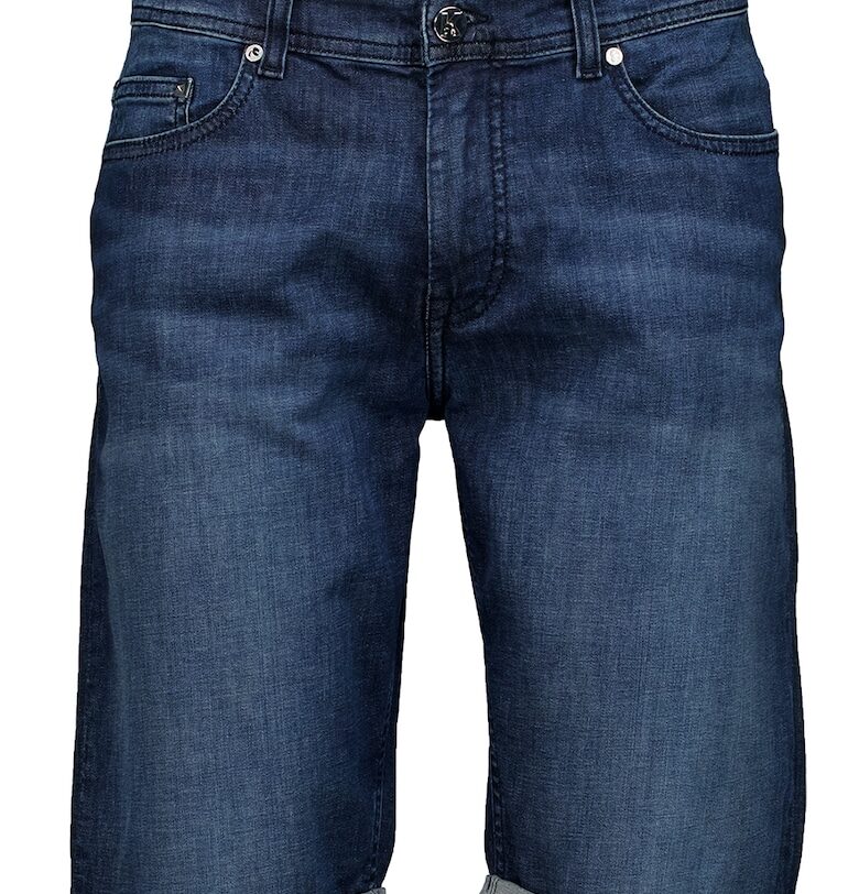 Дънкови бермуди с навит подгъв - Тъмносин Karl Lagerfeld