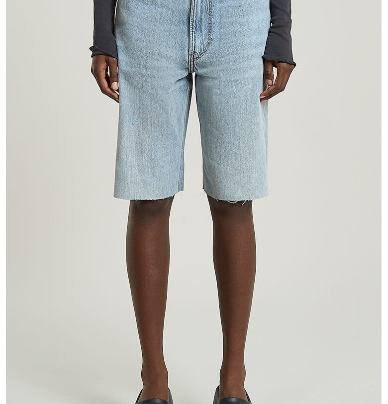 Дънкови бермуди със средновисока талия - Бледо синьо G-STAR