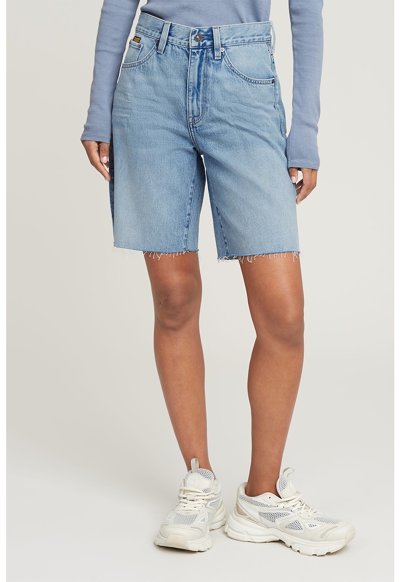 Дънкови бермуди със средновисока талия - Пастелносин G-STAR