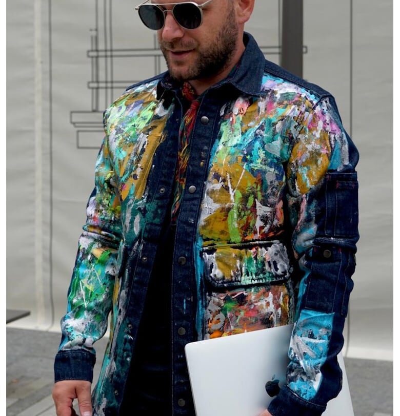 Дънково яке Josef Handpainted Tessuto