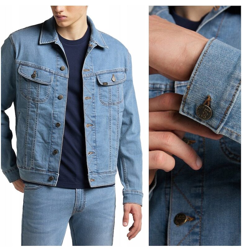 Дънково яке -  Rider Jacket - 2XL INTL - синьо - стандартна кройка - закопчаване с копчета - брой джобове 4 - състав на материала 88% памук - 10% полиестер  ... Lee