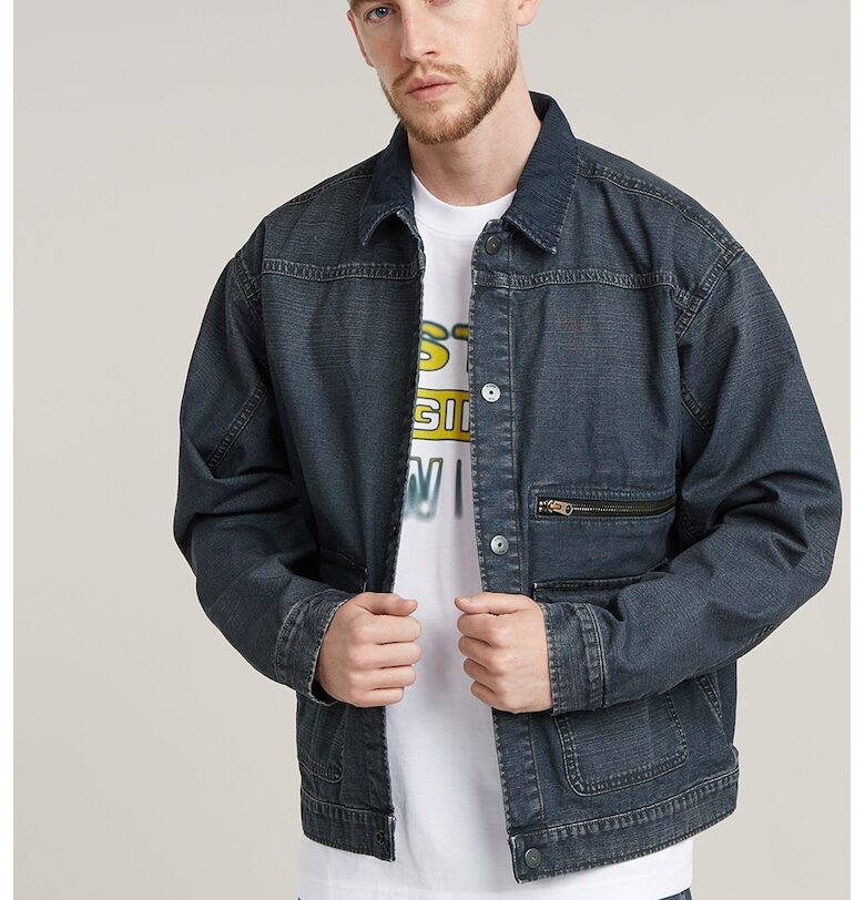 Дънково яке с капси - Прашно синьо G-STAR