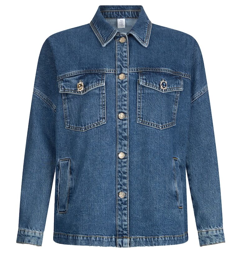 Дънково яке с класическа яка - Тъмносин Liu Jo