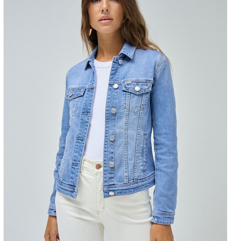 Дънково яке с копчета - Светлосин Salsa Jeans