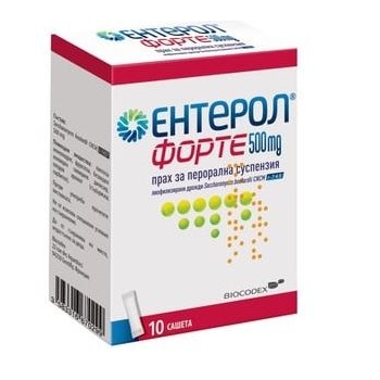 ЕНТЕРОЛ ФОРТЕ сашети 500мг.х10 цена