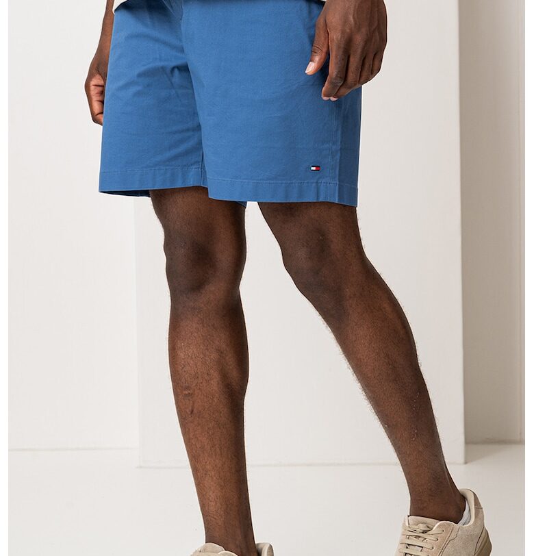 Едноцветен къс панталон - Пастелносин Tommy Hilfiger