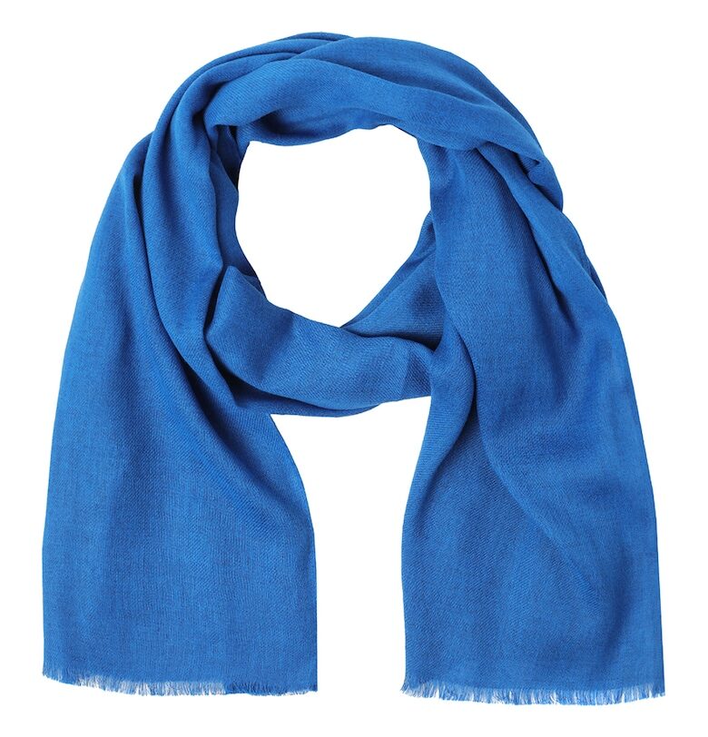 Едноцветен шал с памук - Кралско Синьо Tatuum