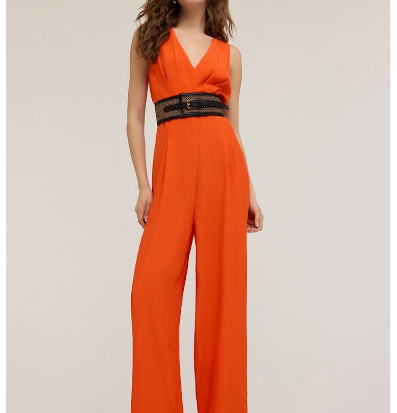 Едноцветен шпиц гащеризон - Оранжев Motivi