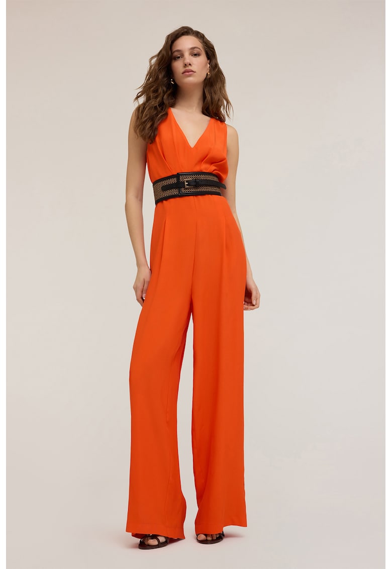 Едноцветен шпиц гащеризон - Оранжев Motivi