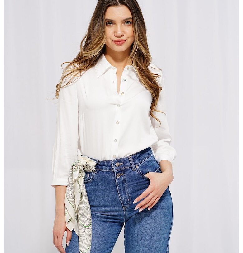 Едноцветна риза Daliana - Бял Hermosa