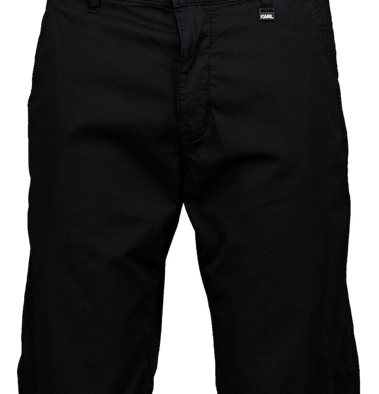 Едноцветни бермуди чино - Черен Karl Lagerfeld