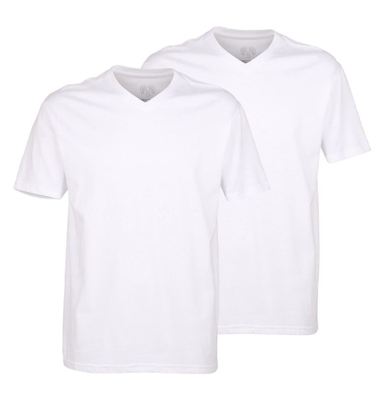 Едноцветни шпиц тениски - 2 броя - Бял CECEBA