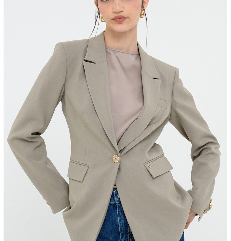 Едноцветно сако - Сиво-кафяв GUESS