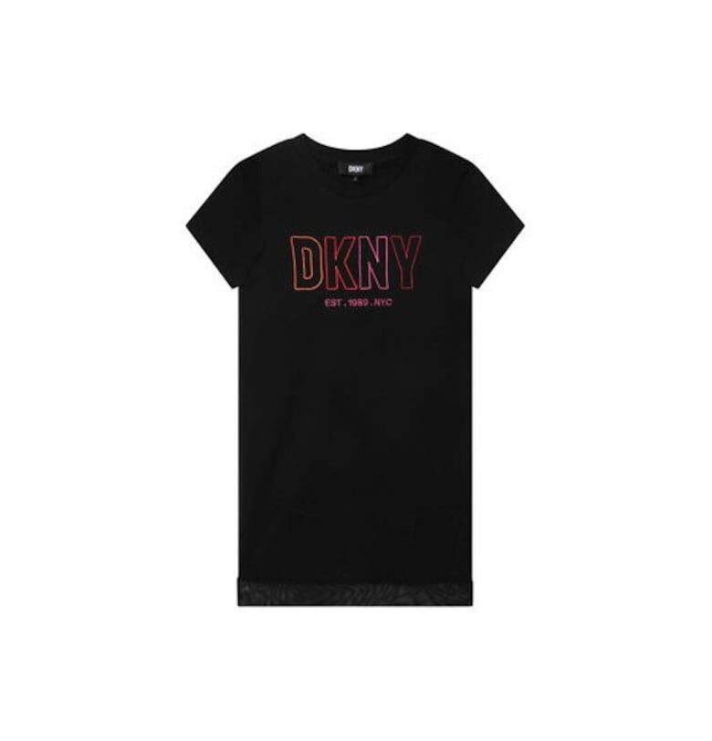 Ежедневна рокля  черна - памук - 176 см DKNY
