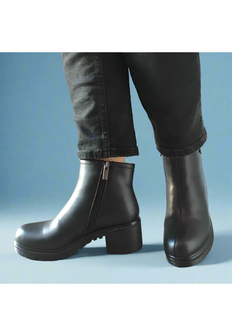 Ежедневни дамски боти 550007A 01-N черни - черни - Черен Pass