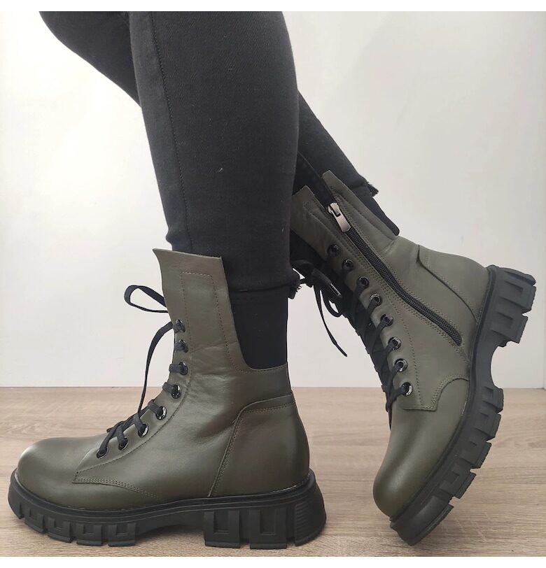 Ежедневни дамски ботуши  21015 Каки зелено - Зелен DOGATI