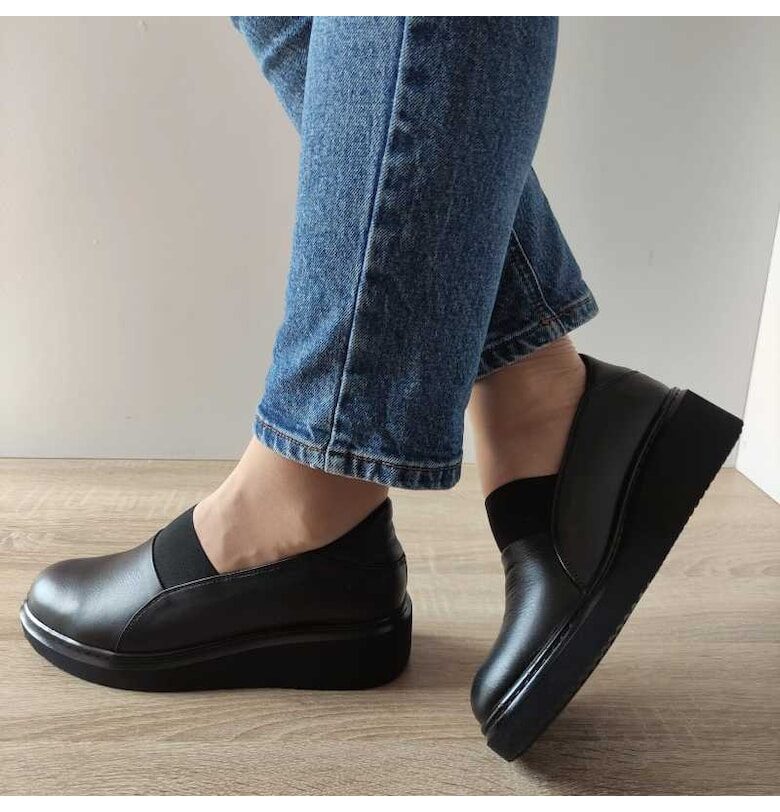 Ежедневни дамски обувки  006-155 черни - черни - Черен BIO FLEX