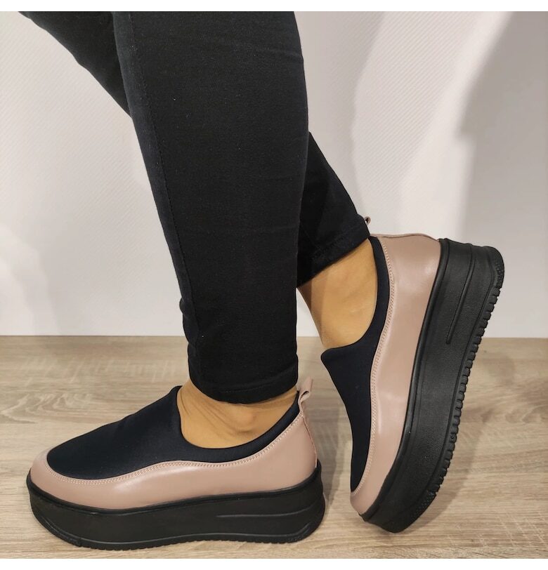 Ежедневни дамски обувки  1375-9 Beige - Бежови - Hюд цвят PERLLA