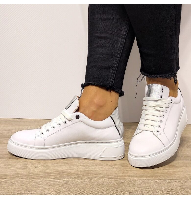 Ежедневни дамски обувки  3163-1 White - Бяло - Бял PERLLA