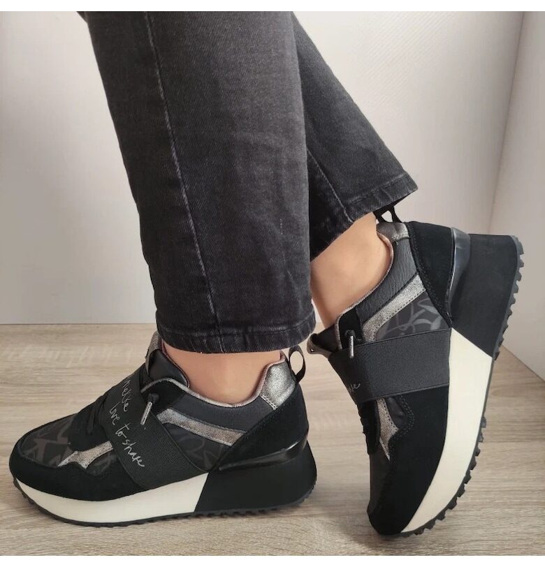 Ежедневни дамски обувки  39370-864 черни + Comb - Black - Черен Anekke