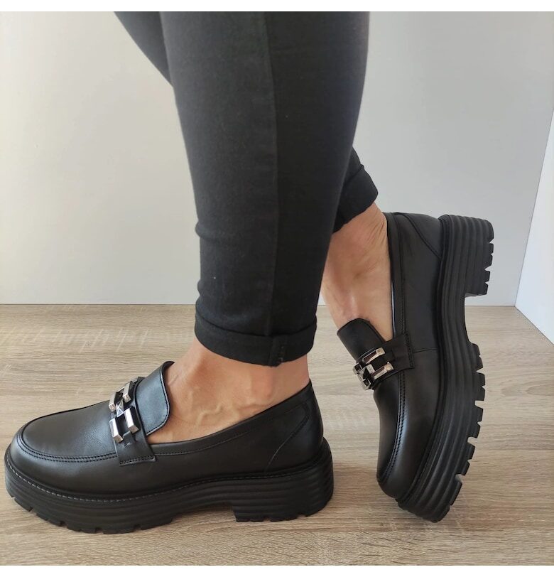 Ежедневни дамски обувки  44192 Черно - черно - Черен Caspian