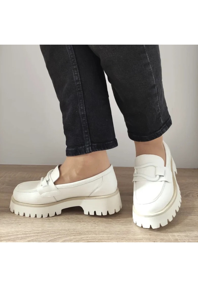 Ежедневни дамски обувки 50032-21 Off White - Off White - Сив FORMAZIONE