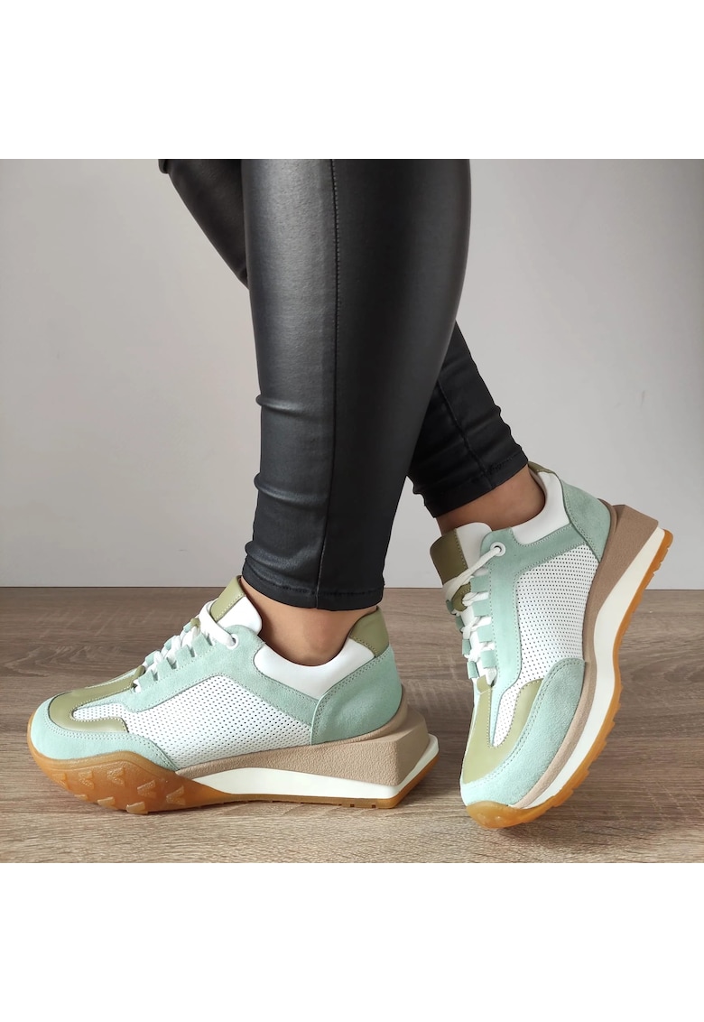 Ежедневни дамски обувки 70832 G1477-01 White + Vernil - 40 - White + Vernil DOGATI