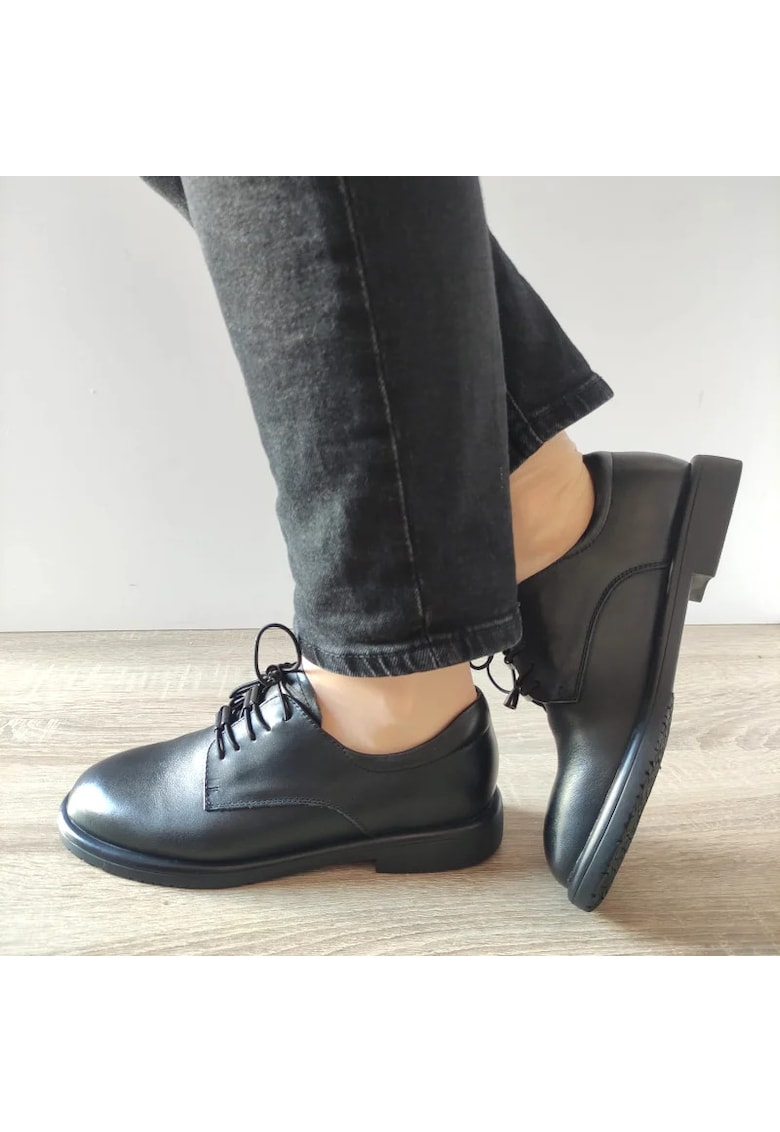 Ежедневни дамски обувки 7Id380-8-529 Черни - Черни - Черен Pass