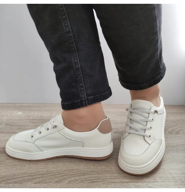 Ежедневни дамски обувки  8196-8 Кремаво + Кайсиево - Кремаво - Крем FRANCO GERARDO