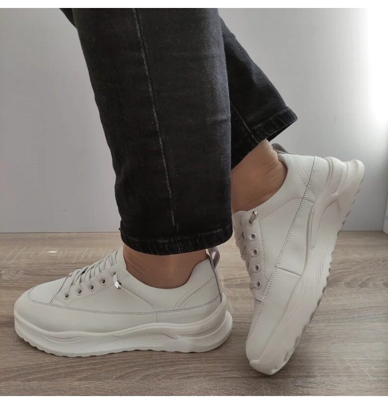 Ежедневни дамски обувки  8198-8 Крем - Крем - Крем FRANCO GERARDO