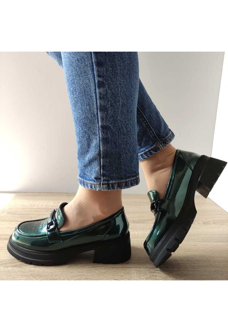Ежедневни дамски обувки Tp6830-1 Green Lacquer - Зелено - Зелен FORMAZIONE