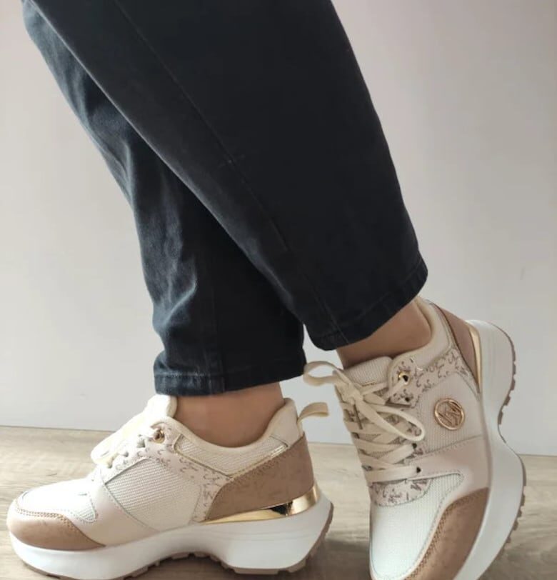 Ежедневни дамски обувки  Wsc250524-7 светлобежови със сиво - бежови - Бежов Jomix