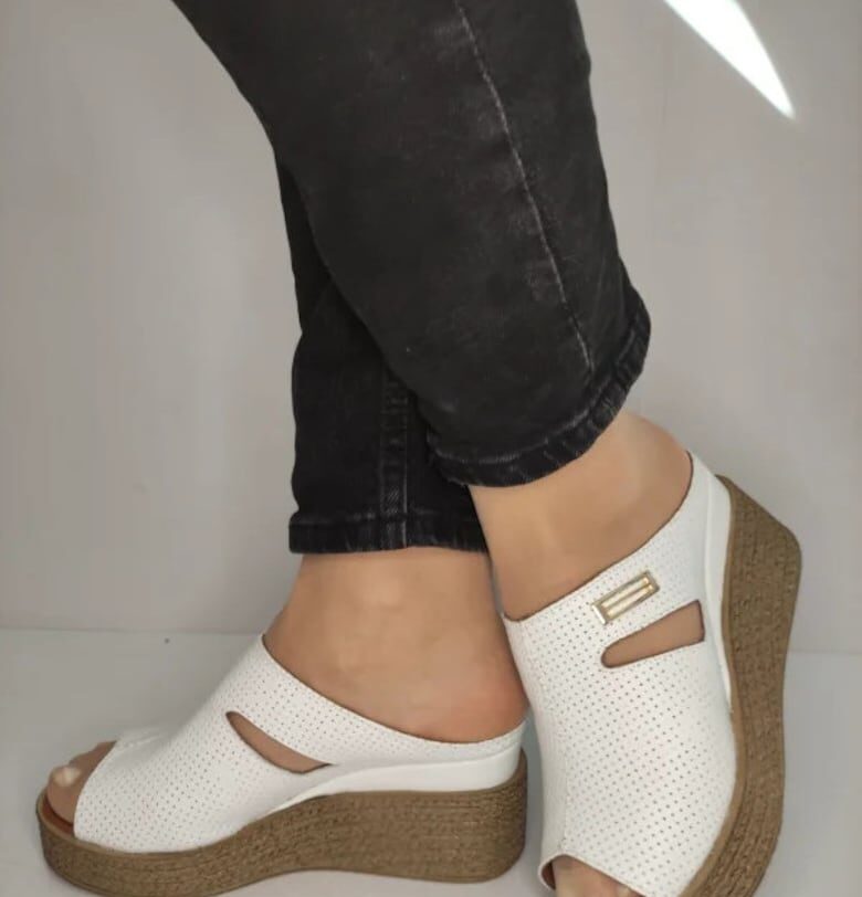 Ежедневни дамски сабо  018 1207P Бели - Бял - Бял DOGATI