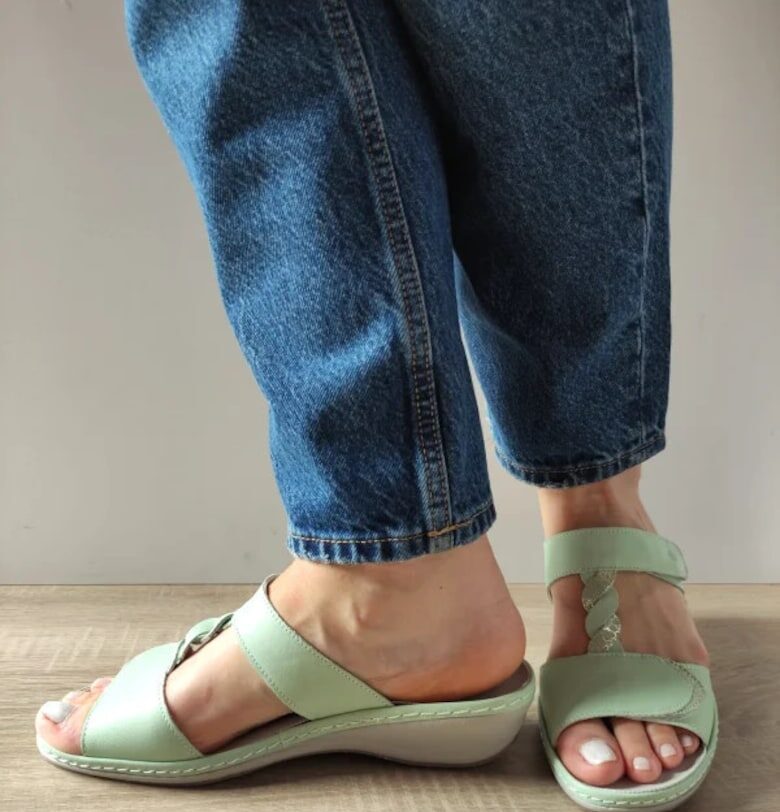 Ежедневни дамски сабо  0969T Paris B1-N Зелени - Зелен - Зелен Suave