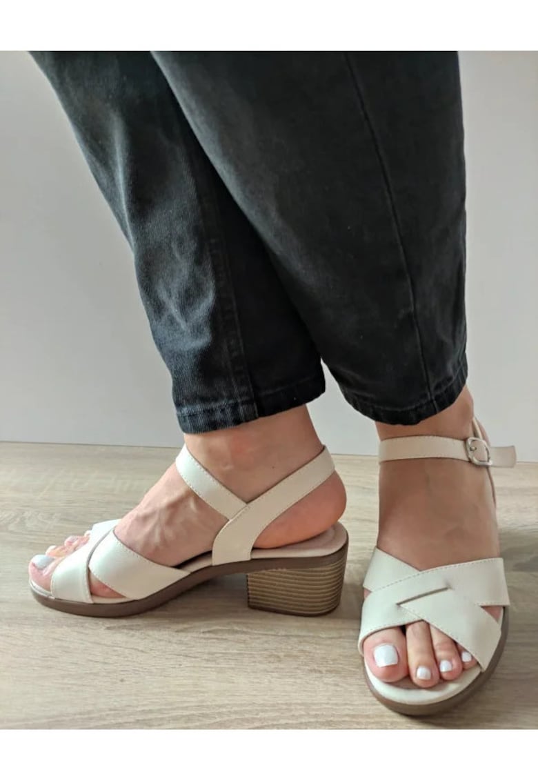 Ежедневни дамски сабо 60015A 13-N Кремави - Кремави - Крем Pass