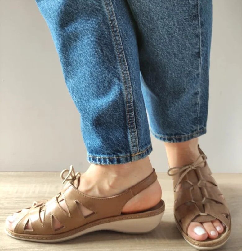 Ежедневни дамски сандали  0904Pt Paris 30-N Тъмнокафяви - Кафяви - Кафяв Suave