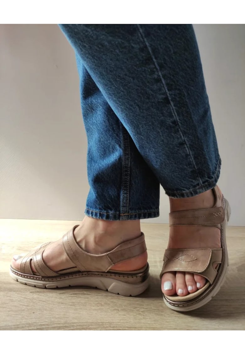 Ежедневни дамски сандали 12500Vt Mostar 03-N Бежов - Бежов Suave