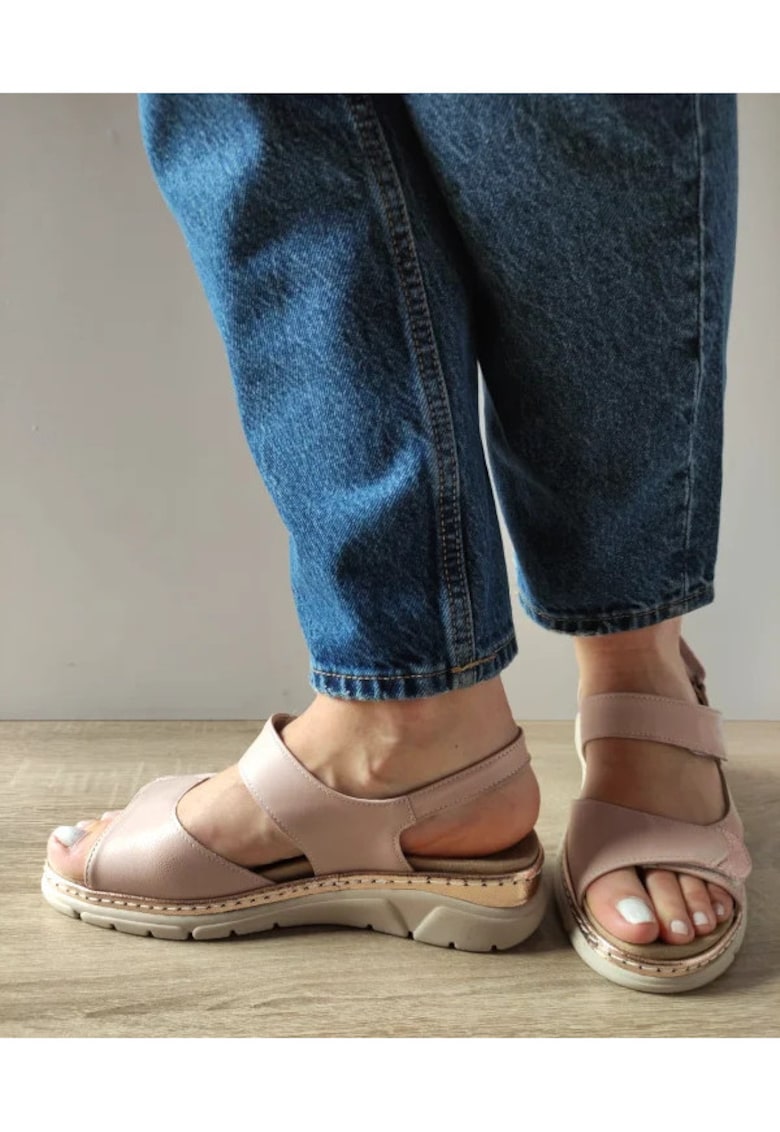 Ежедневни дамски сандали 12501Vt Mostar C5-N Розов нюд - Розово Suave