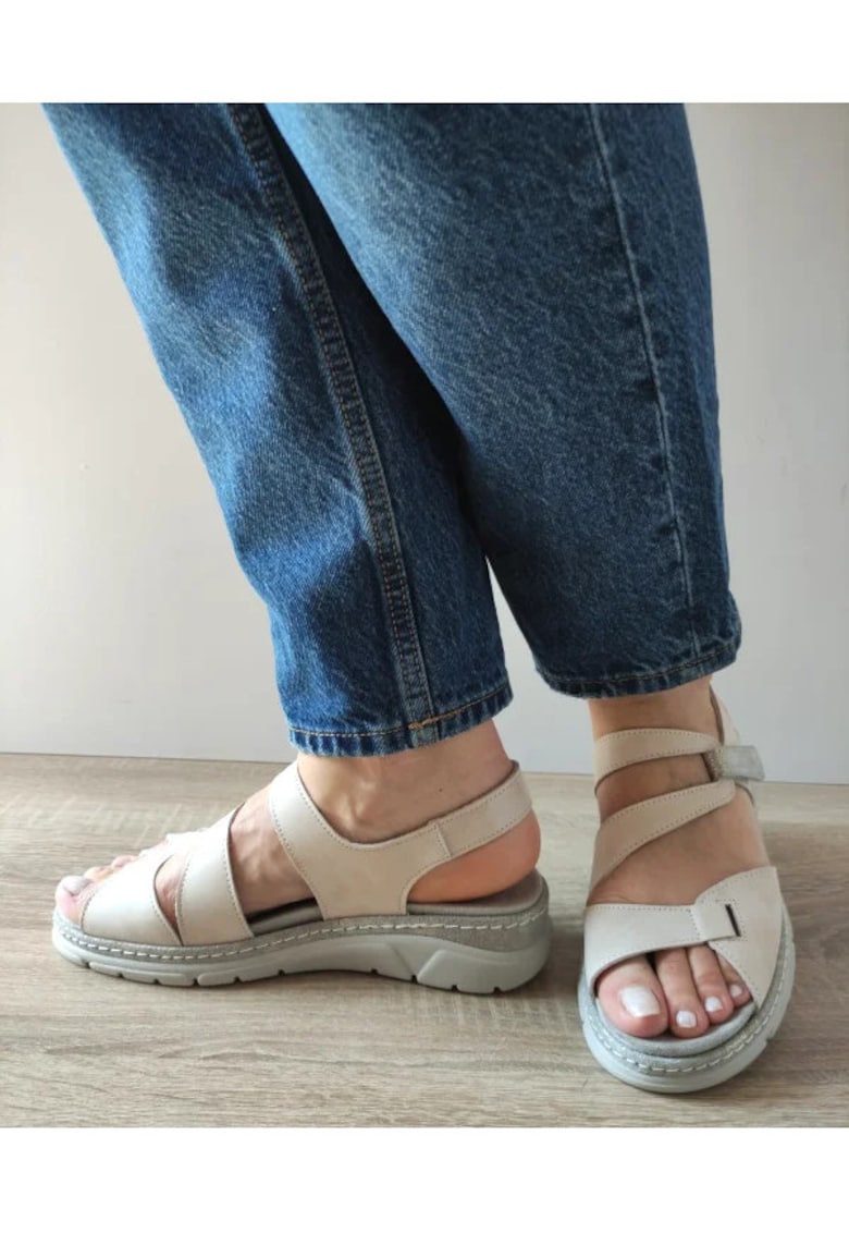 Ежедневни дамски сандали 12522Vt Mostar 52-N Крем - Крем - Крем Suave