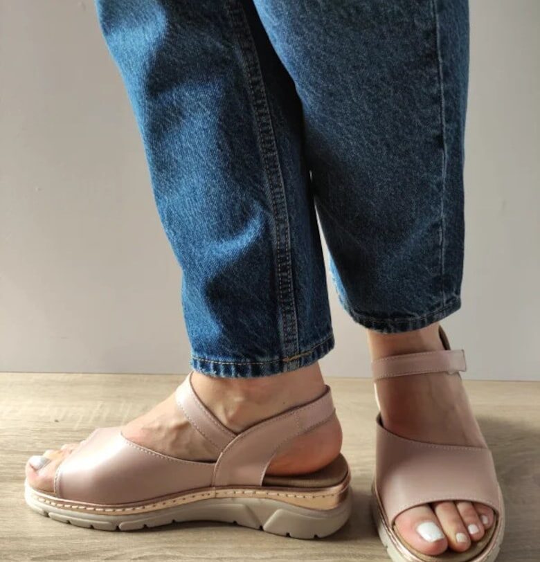 Ежедневни дамски сандали  12528Vt Mostar C5-N Розов Нюд - Розов - Розово Suave