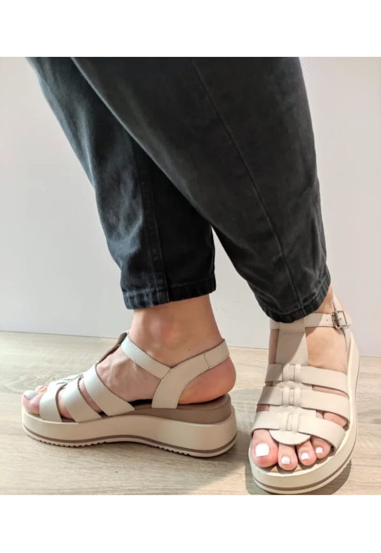 Ежедневни дамски сандали 20295 Крем - Крем - Крем FORMAZIONE