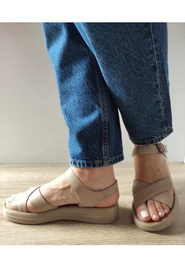 Ежедневни дамски сандали 246610T Apricot - Кайсия - Apricot FORMAZIONE