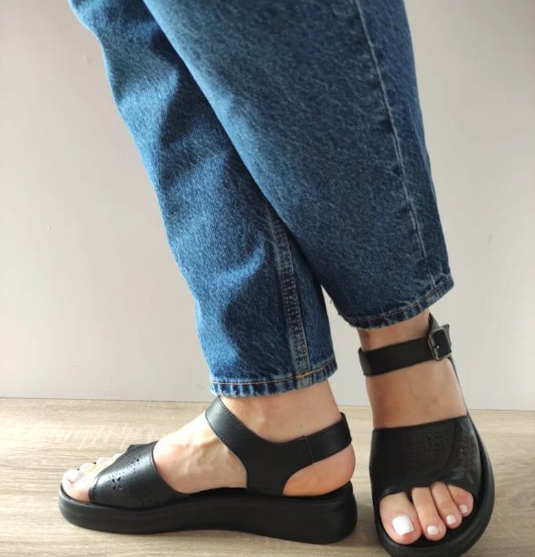 Ежедневни дамски сандали  28-38 Черни - Черно - Черен FORMAZIONE