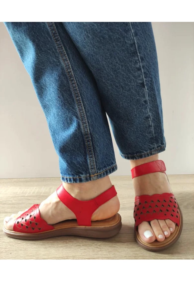 Ежедневни дамски сандали 50038 червени - Червен FORMAZIONE