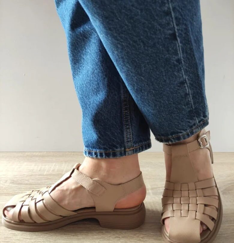 Ежедневни дамски сандали  5250 Бежови - Бежови - Бежов FORMAZIONE