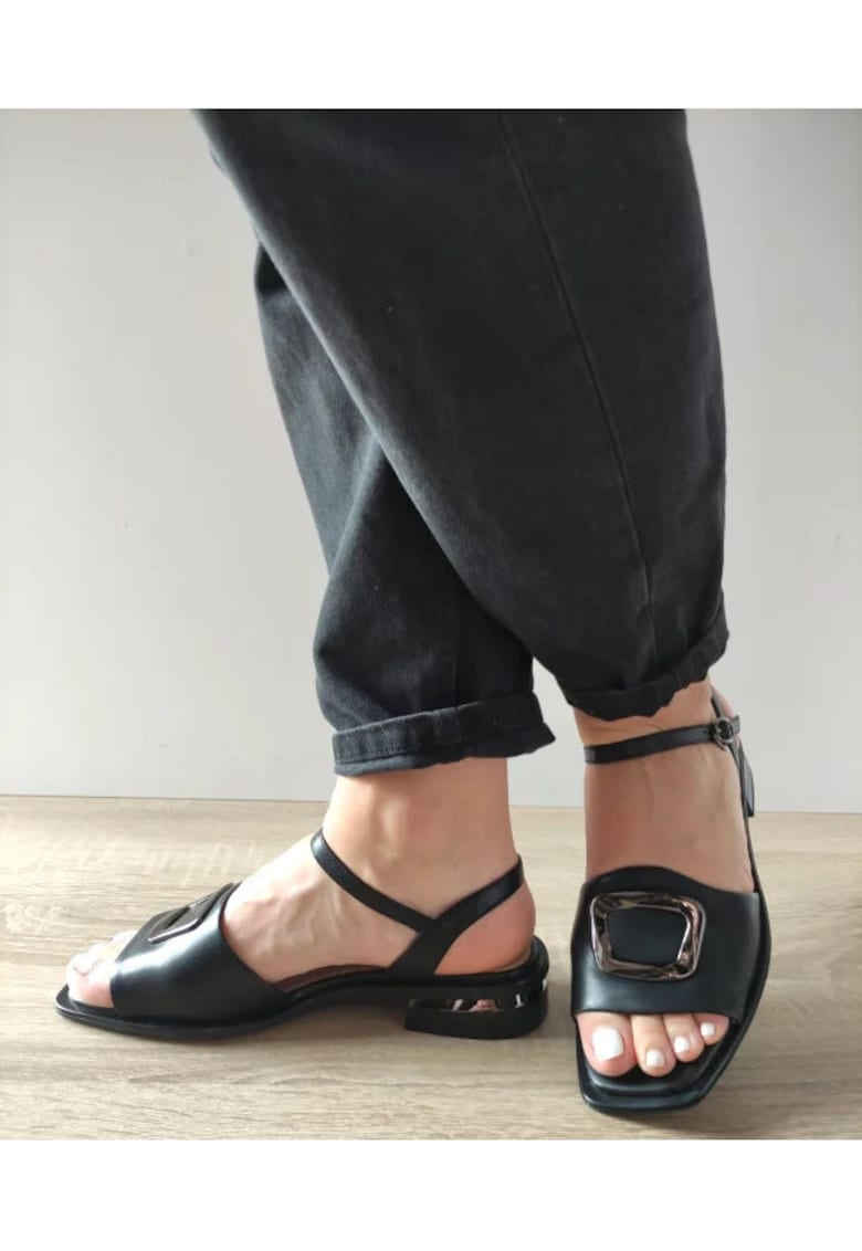 Ежедневни дамски сандали 60001B 01-N Черни - Черно - Черен Karisma