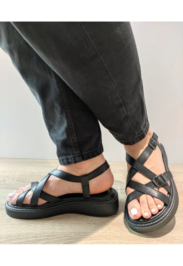 Ежедневни дамски сандали 60005A 01-N черни - Черен Epica