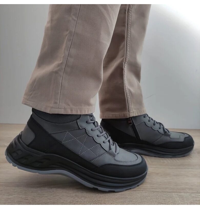 Ежедневни мъжки боти  E3121 Сиви - Gray - Сив FRANCO GERARDO