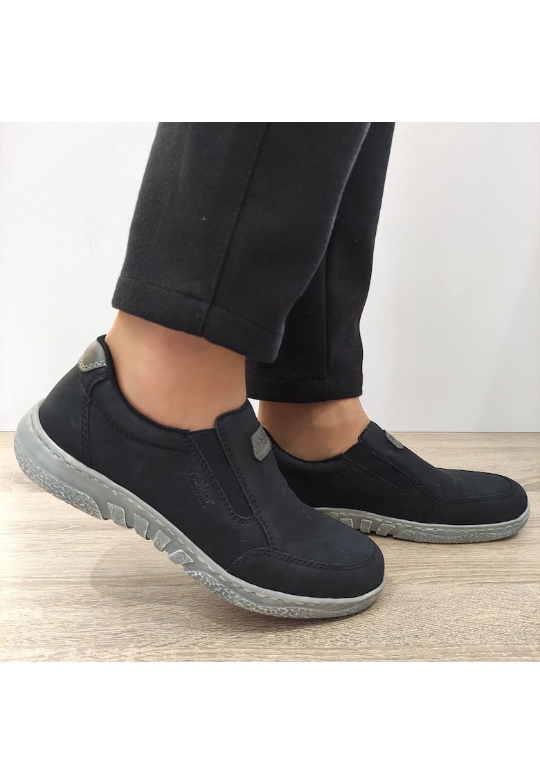 Ежедневни мъжки обувки 03553-00 Black - черни - Черен Rieker